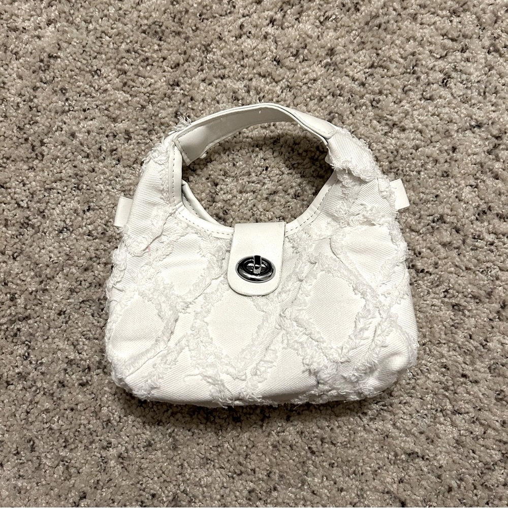 Small white handbag